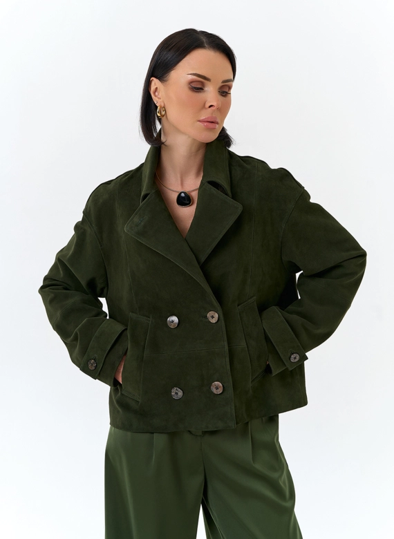 Женская куртка из натуральной замши