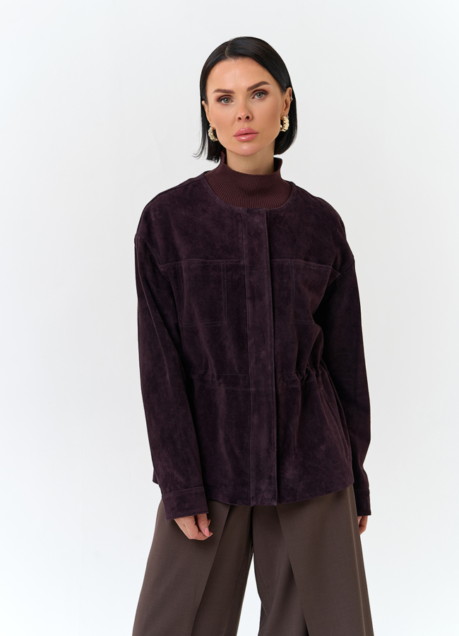 Жакет из натуральной замши модель № 32732 универмаг малина