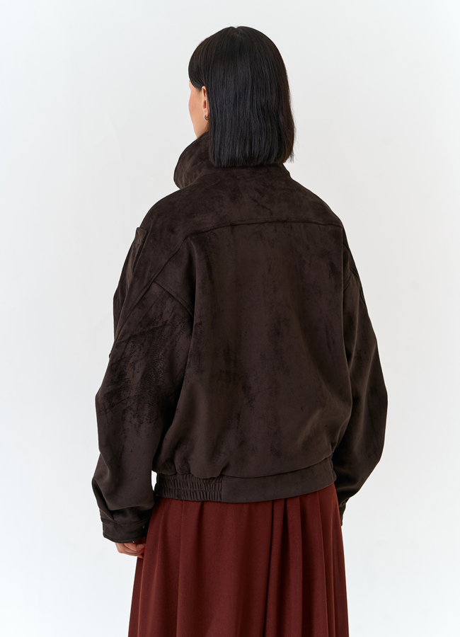 фото Женская куртка из эко замши модель № 33033