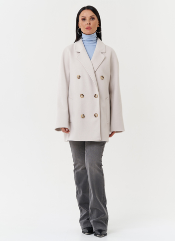Женское двубортное пальто