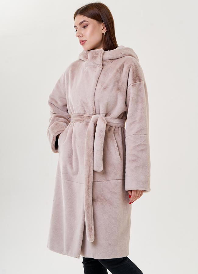 Пальто из искусственного меха модель № 23486 универмаг малина