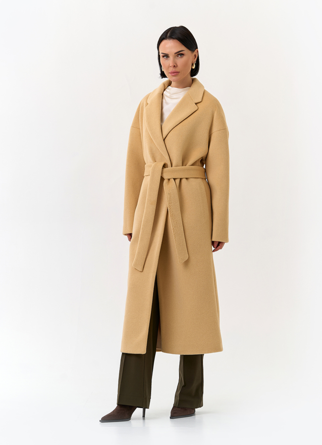 Женское пальто с английским воротником модель № 32810 в рассрочку