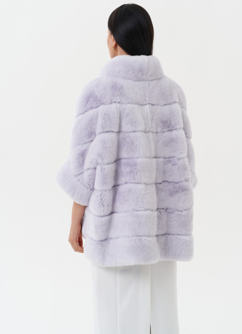 Короткая шуба из меха кролика