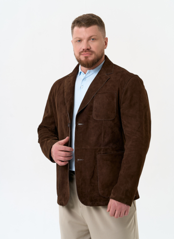 Мужской пиджак из натуральной замши