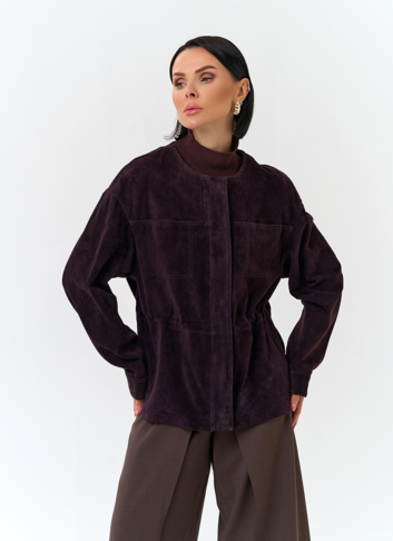 Жакет из натуральной замши