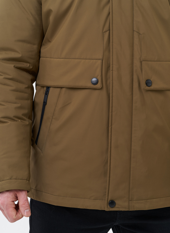 Парка мужская на мехе из волка