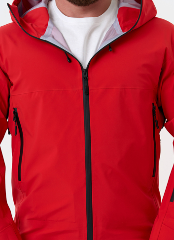 Мужская ветровка красного цвета
