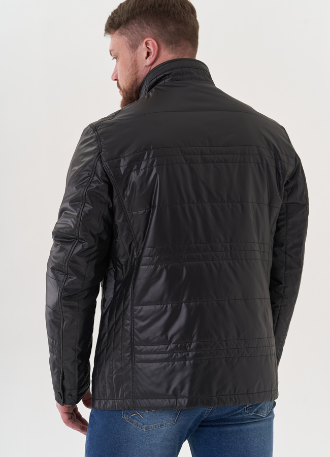 Мужская куртка черного цвета модель № 26808 универмаг малина