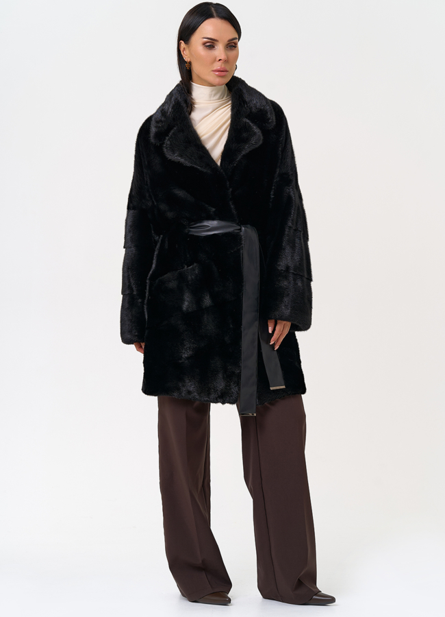 фото Шуба с английским воротником модель № 31199