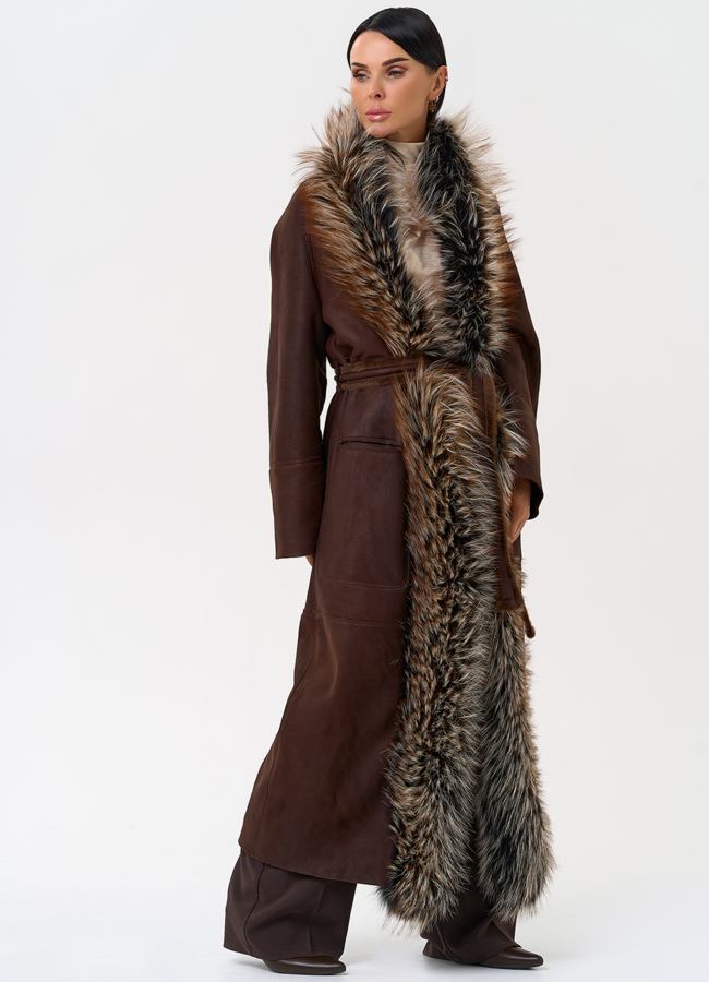 Женская дубленка из овчины Cortos модель № 31399 универмаг малина